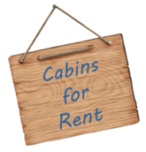 Turned smaller cabins to rent E2L blue no back